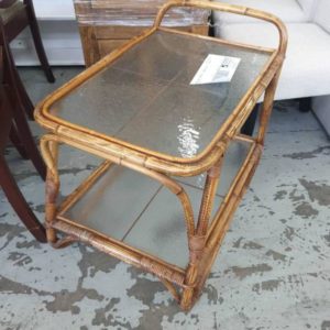 SECOND HAND FURNITURE - DRINKS TROLLEY SOLD AS IS