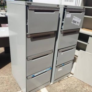 SECOND HAND FURNITURE - METAL FILING CABINET SOLD AS IS
