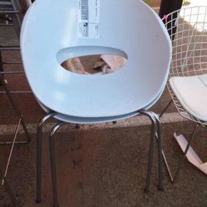 EX FURNITURE HIRE - WHITE CHAIR SOLD AS IS