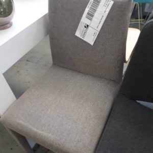 EX FURNITURE HIRE - BROWN DINING CHAIR SOLD AS IS SOLD AS IS