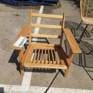 EX FURNITURE HIRE - WOODEN CHAIR FRAME SOLD AS IS