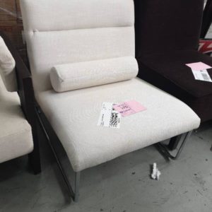 EX HIRE - LARGE CREAM CHAIR SOLD AS IS