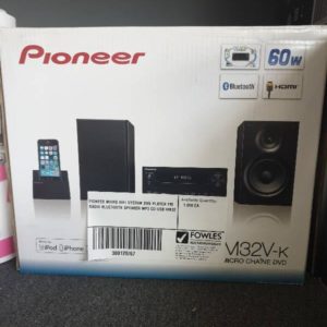 PIONEER MICRO HIFI SYSTEM DVD PLAYER FM RADIO BLUETOOTH SPEAKER MP3 CD USB HM32