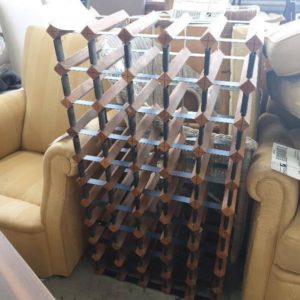 SECOND HAND FURNITURE - WINE RACK SOLD AS IS