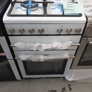 EX DISPLAY EUROMAID GG54GOW WHITE 54CM ALL GAS FREESTANDING OVEN WITH SEPARATE GRILL COOL TOUCH DOORS & EASY SLIDE RACK SYSTEM RRP$1199 WITH 3 MONTH WARRANTY
