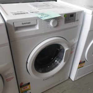 EX DISPLAY EUROMAID WMFL55 5.5KG FRONT LOAD WASHING MACHINE WITH 15 WASH PROGRAMS RRP$739 WITH 3 MONTH WARRANTY