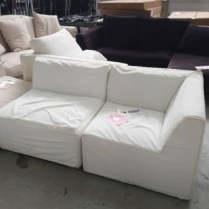 EX HIRE - WHITE PART OF LOUNGE SOLD AS IS