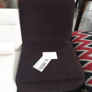 EX HIRE - LARGE BROWN CHAIR SOLD AS IS