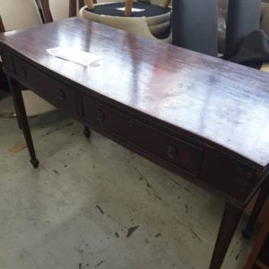 SECOND HAND FURNITURE - TIMBER DESK SOLD AS IS