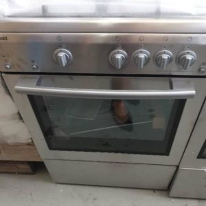 EX DISPLAY EUROMAID GEGFS60 ALL GAS 60CM FREESTANDING OVEN S/STEEL WITH 4 CAST IRON BURNERS WITH FAN ASSISTED OVEN LARGE 77 LITRE CAPACITY RRP$898 WITH 3 MONTH WARRANTY
