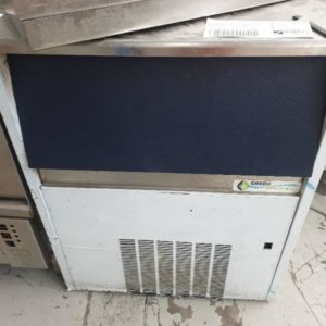 SECOND HAND COMMERCIAL CATERING GREEN ICE MACHINE SOLD AS IS