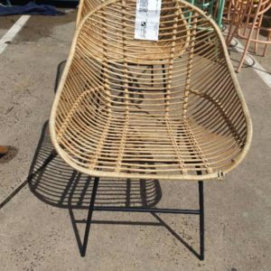 EX HIRE - CANE CHAIR SOLD AS IS