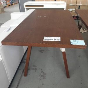 EX HIRE - TIMBER DINING TABLE SOLD AS IS