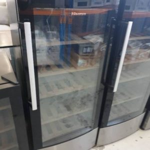 HISENSE 58 BOTTLE WINE FRIDGE DUAL TEMPERATURE CONTROL WITH 3 MONTH BACK TO BASE WARRANTY 360016370
