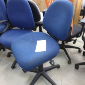 USED - BLUE OFFICE CHAIR SOLD AS IS