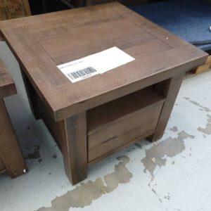 BRAND NEW MISTY BAY TIMBER LAMP TABLE