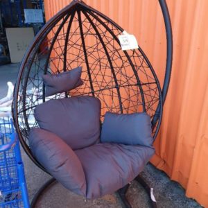 NEW OUTDOOR EGG CHAIR WITH CUSHIONS