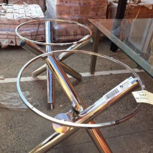 EX HIRE - CHROME TABLE BASE SOLD AS IS