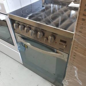 LOFRA P6CERSS ALL PROFESSIONAL SERIES 600MM FREESTANDING OVEN FULL CERAMIC TOP WITH 4 COOKING ZONES ELECTRIC OVEN WITH CERAMIC GRILL TELESCOPIC SHELVES ROTISSERIE AND TRIPLE GLAZED DOOR RRP$2499 BRAND NEW WITH 12 MONTH WARRANTY