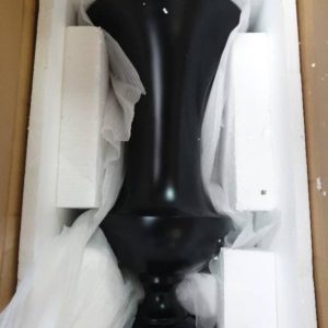 EX HIRE - LARGE BLACK VASE SOLD AS IS