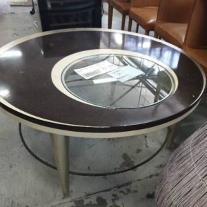 SECOND HAND - ROUND COFFEE TABLE SOLD AS IS
