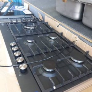 EX DISPLAY BELLING 90CM BLACK ENAMEL GAS COOKTOP WITH 5 BURNERS MODEL BCT90GCBK WITH 3 MONTH WARRANTY