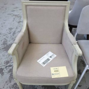 EX HIRE - FRENCH STYLE CHAIR SOLD AS IS