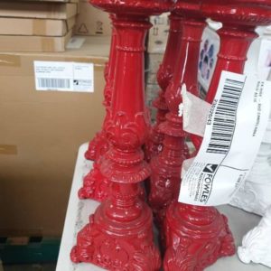 EX HIRE - RED CANDELABRA SOLD AS IS