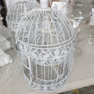 EX HIRE - WHITE BIRDCAGE SOLD AS IS