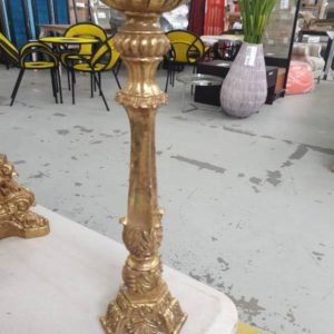 EX HIRE - MEDIUM GOLD CANDELABRA SOLD AS IS