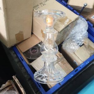 EX HIRE - BOX OF VOTIVES CANDLE HOLDERS SOLD AS IS
