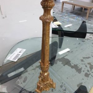 EX HIRE - SINGLE MEDIUM ROYAL GOLD CANDLEHOLDER (SOLD AS IS)