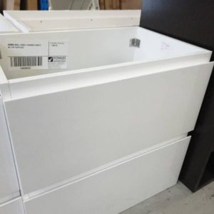 600MM WALL HUNG 2 DRAWER VANITY NO TOP SUPPLIED
