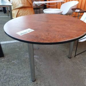 EX HIRE - ROUND EXECUTIVE LAMINATE TABLE SOLD AS IS