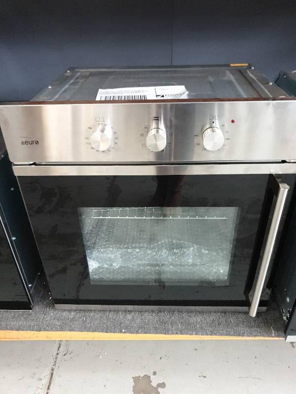 EX DISPLAY EURO EO60SOTSX 60CM ELECTRIC OVEN WITH SIDE OPENING DOOR 8 COOKING FUNCTIONS WITH 3