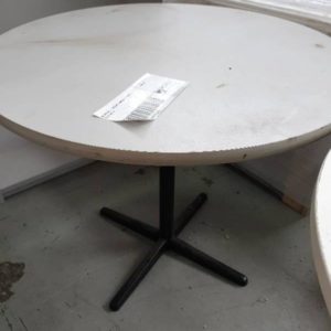 EX OFFICE - ROUND LAMINATE TABLE SOLD AS IS