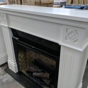 EX DISPLAY DIMPLEX OSBOURNE 2KW REVILLUSION WHITE ELECTRIC FIREPLACE MANTLE RRP$2440 WITH 3 MONTH WARRANTY **NO REMOTE CONTROL SOLD AS IS**