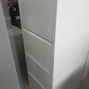 EX OFFICE - TALL METAL FILING CABINET SOLD AS IS