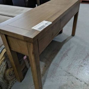 BRAND NEW MISTY BAY TIMBER CONSOLE TABLE