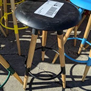 EX HIRE BLACK BAR STOOL SOLD AS IS