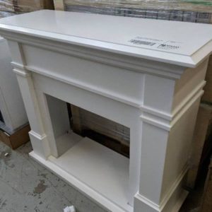 EX DISPLAY KENTON WHITE MANTLE PIECE **NO ELECTRIC FIREPLACE INCLUDED* SOLD AS IS