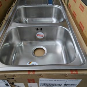 FRANKE SKX621 DOUBLE SINK WITH DRAINER WITH WASTES