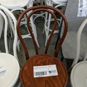EX HIRE TIMBER FRENCH STYLE CAFE CHAIR SOLD AS IS
