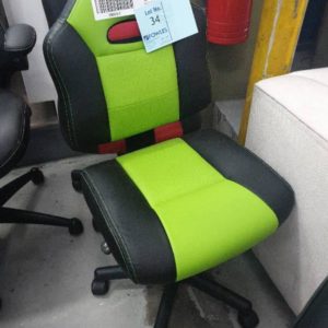 NEW KIDS GREEN GAMING CHAIR SOLD AS IS
