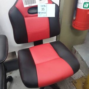NEW KIDS RED GAMING CHAIR SOLD AS IS