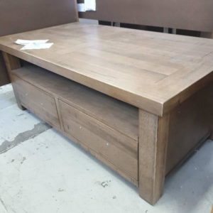 BRAND NEW MISTY BAY TIMBER COFFEE TABLE