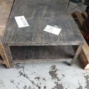 EX HIRE TIMBER COFFEE TABLE SOLD AS IS