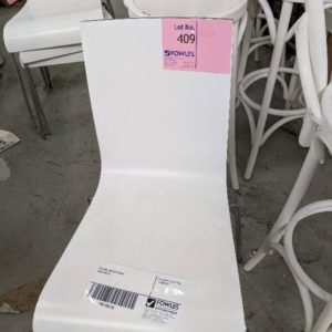 EX HIRE WHITE CHAIR SOLD AS IS