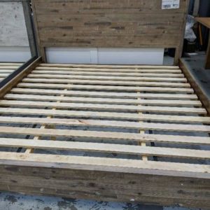 BRAND NEW FEZ KING TIMBER BEDFRAME SOLD AS IS