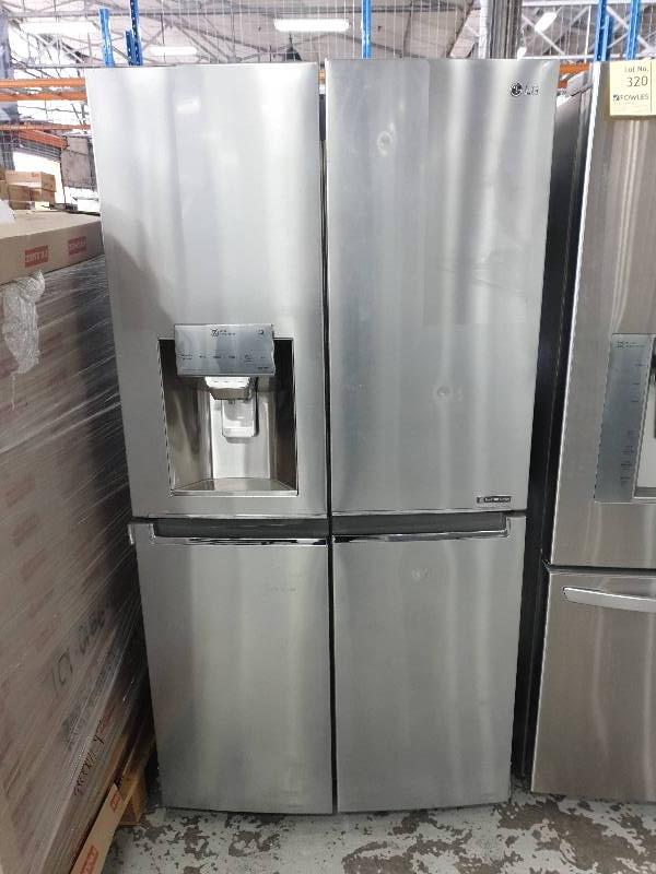 EX DISPLAY LG GFL708 BRUSHED S/STEEL FRENCH DOOR FRIDGE WITH ICE & WATER 708LITRE WITH 12 MONTH